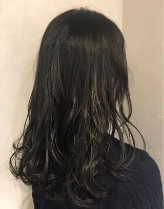 セミロング カラー bococa りんのヘアスタイル