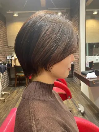 ショート シムラ カイゲンのヘアスタイル
