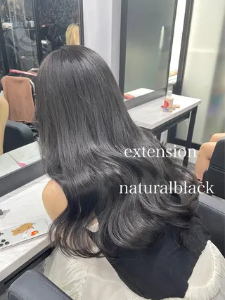 ロング カラー エクステ🩵ブリーチ 韓国ヘア🩵KAEのヘアスタイル