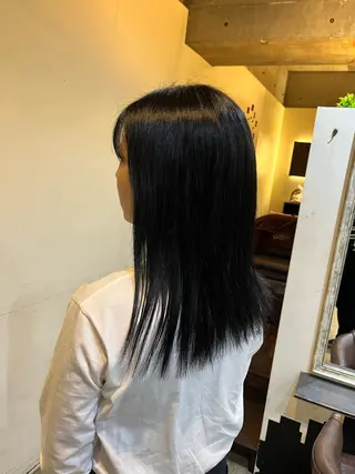 カラー パーマ 松原 樹里のヘアスタイル