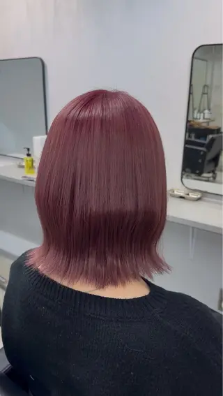 ミディアム lafit 侑莉人のヘアスタイル