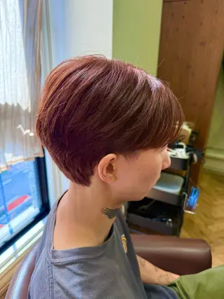 ショート カラー メンズ 溝口 槙里也のヘアスタイル