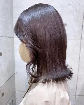 ミディアム カラー 遠藤沙也加 /レイヤーカットのヘアスタイル