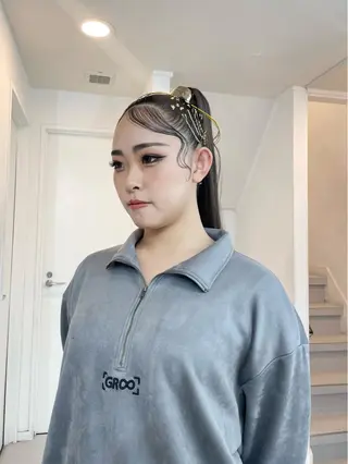 ミディアム ヘアアレンジ 🦠カラーリスト/ 魚瀬あおい🦠のヘアスタイル