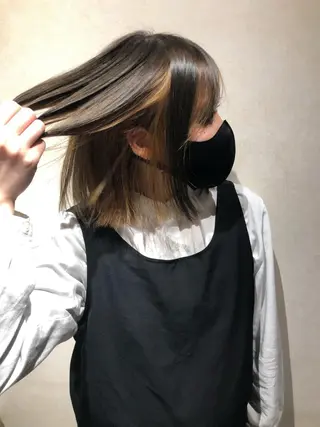 ショート カラー ヘアアレンジ 柳井 準平のヘアスタイル