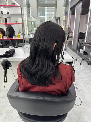 ロング カラー パーマ ヘアアレンジ メンズ キッズ ♥️韓国ヘア レイヤー♥️ゆりのヘアスタイル