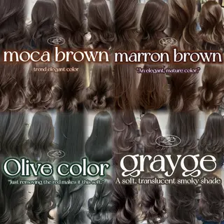 セミロング カラー 新宿/韓国レイヤー 髪質改善カラー/角所のヘアスタイル