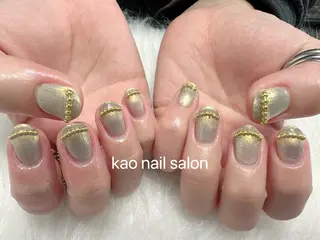 ネイル kao nail マグネット/長さだしのネイルデザイン