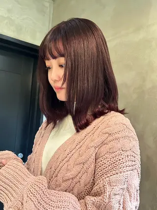 ミディアム カラー デザインカラー❤︎ イシイレイのヘアスタイル