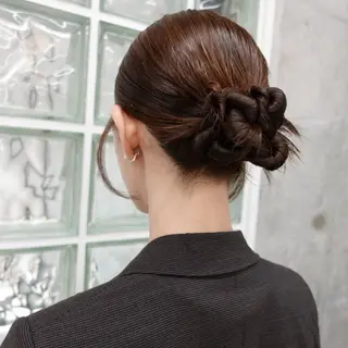 ミディアム カラー ヘアアレンジ 🌐サトウ リョウ🌐のヘアスタイル