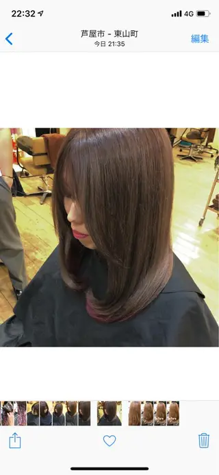 ミディアム 韓国ヘア🇰🇷髪質 改善たけるのヘアスタイル