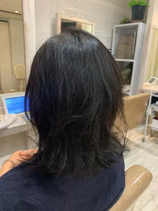 ミディアム カラー if所属・大崎if ほりはるかのヘアスタイル