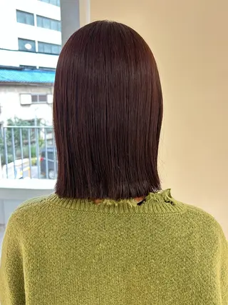 ミディアム カラー 関口 桃花🌷 暖色カラーのヘアスタイル