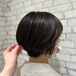 ショート 小顔レイヤー/ 透明感カラー/増田のヘアスタイル
