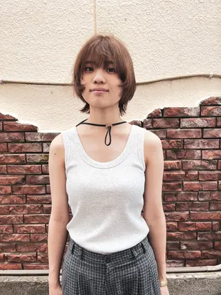 ショート メンズハイトーン/栄 /イトウタケルのヘアスタイル