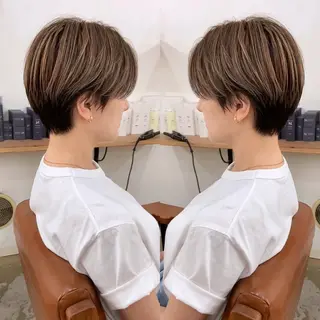 ショート カラー ショートヘア、ボブ こやさん　コヤマのヘアスタイル