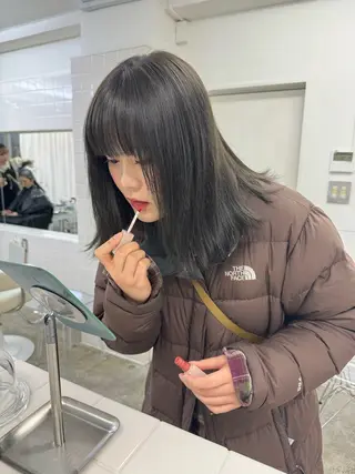 ミディアム カラー 繭所属・こはる／ハードパーマ /癖毛風パーマ🧃のヘアスタイル