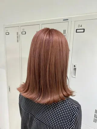 ミディアム カラー 【暖色カラー特化】 中山由梨のヘアスタイル