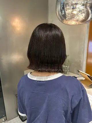 ミディアム カラー 馬場 菜乃夏のヘアスタイル