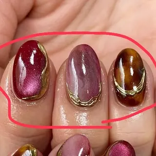 ネイル エルバイノリコ 円谷(つむらや)のネイルデザイン