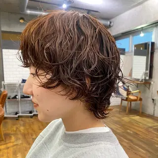 ショート パーマ つかもと みことのヘアスタイル