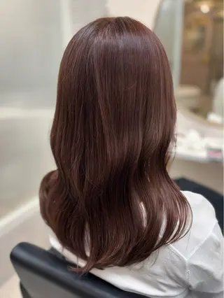 セミロング カラー レイヤーカット🍒韓 国ヘア🍒ひかりのヘアスタイル