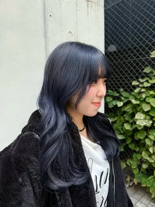 ロング カラー 艶カラー/ハイトーン /アレンジ/meiのヘアスタイル