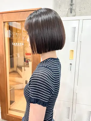 ショート ボブ×縮毛矯正 ryotaのヘアスタイル