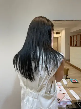 セミロング カラー サワヤ カナミのヘアスタイル