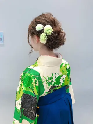 ヘアアレンジ 似合わせ艶髪カラー ❤️ハダユミのヘアスタイル