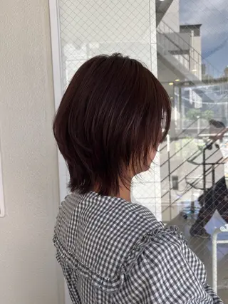 ミディアム ハイトーン/ レイヤーカットyuiのヘアスタイル