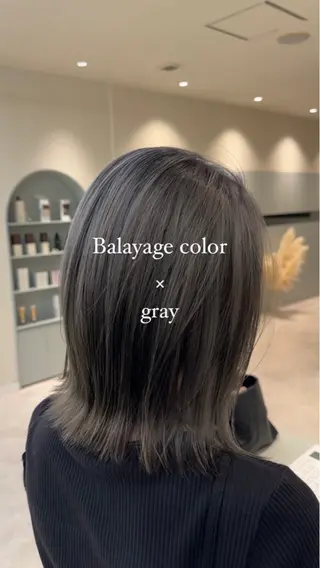 ミディアム 【デザインカラー】 難波　秀喜のヘアスタイル