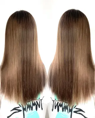 ロング 🫧ショート・レイヤ ー・縮毛矯正🫧のヘアスタイル