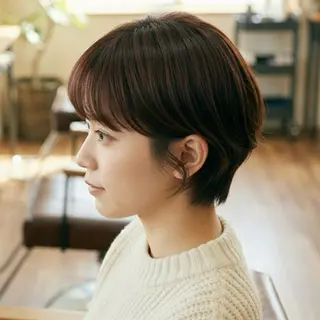 ショート 小顔ショート🦋 八巻ちさとのヘアスタイル