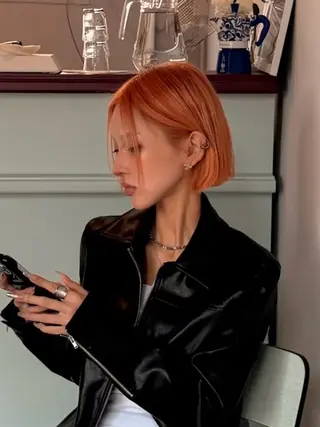 ショート カラー ヘアアレンジ yoko/レイヤー /ボブ/艶カラーのヘアスタイル