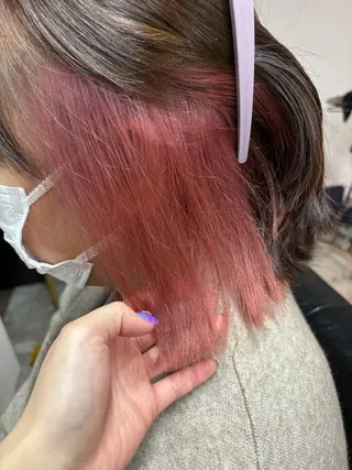 ショート カラー 韓国🇰🇷 SAKURAのヘアスタイル