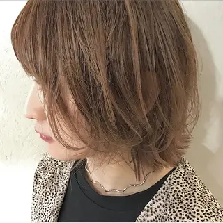 ミディアム カラー 透明感カラー ✨ 韓国艶髪💗菅原のヘアスタイル