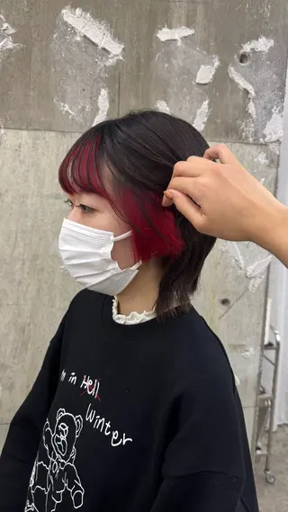カラー amy.所属・amy.館澤 鮎奈のヘアスタイル