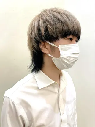 ショート カラー ヘアアレンジ メンズ 〽️magico/ ウルフDaiki〽️のヘアスタイル