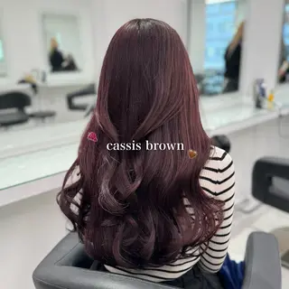 ロング カラー 韓国っぽ♡寒色/暗髪 🫧MOEKA🦋のヘアスタイル