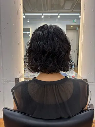 ショート パーマ MEY HAIR CURLYS所属・ボブパーマ/パーマ Rico💟のヘアスタイル