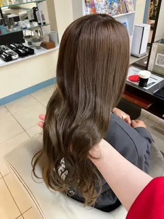 ロング カラー こじま りおのヘアスタイル
