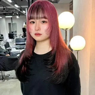 ロング カラー 暖色/ミルクティー /レイヤー/マリア♡のヘアスタイル