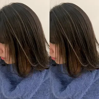 ミディアム カラー ショート ボブ 梅田 木戸健人のヘアスタイル