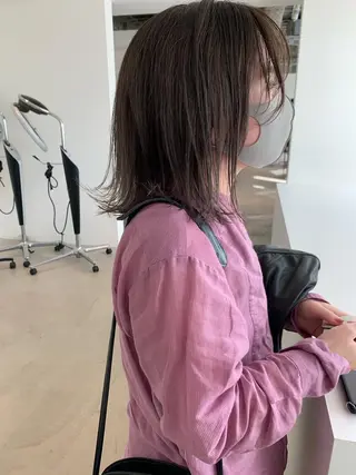 ミディアム カラー ANY／SUE 千葉パーマのヘアスタイル