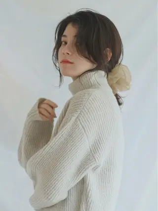 ミディアム 似合わせ⌇お洒落 カット⌇平野あみのヘアスタイル