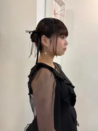 ミディアム ヘアアレンジ NOUN所属・eri kinjoのヘアスタイル