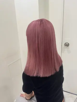 ロング カラー ヘアアレンジ 赤み消しブラウン プロ🐿けんご🐿のヘアスタイル