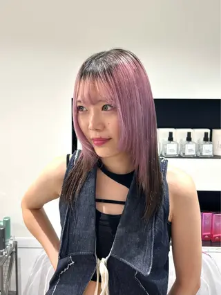 ミディアム カラー ちょめ/八王子 ZEST emuのヘアスタイル