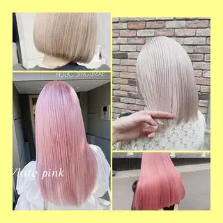 ミディアム ❄️💛エクステ ブリーチ❄️yukiのヘアスタイル
